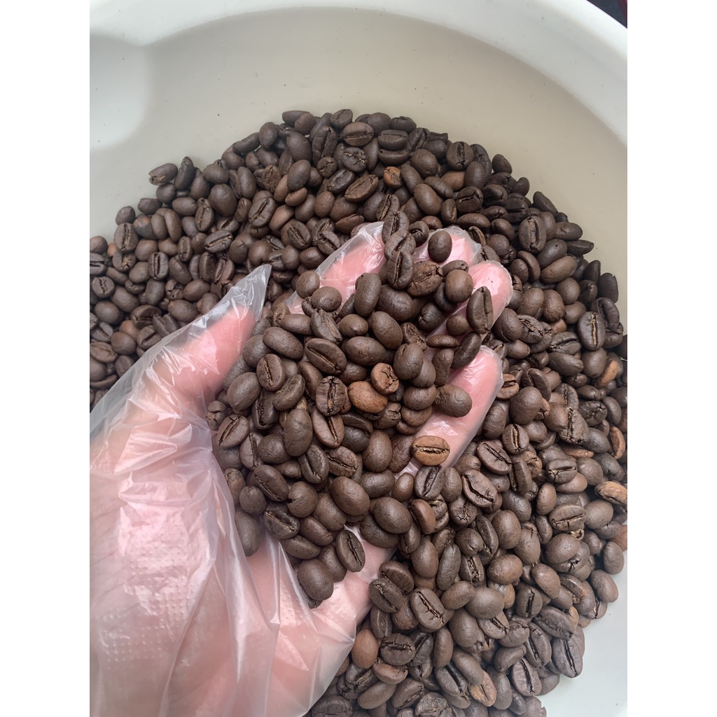 1KG Cafe Robusta size 18 hạt mộc pha máy, bột xay pha phin, hạt đều đẹp, nước cốt đậm, chuẩn vị, cà phê nguyên chất.