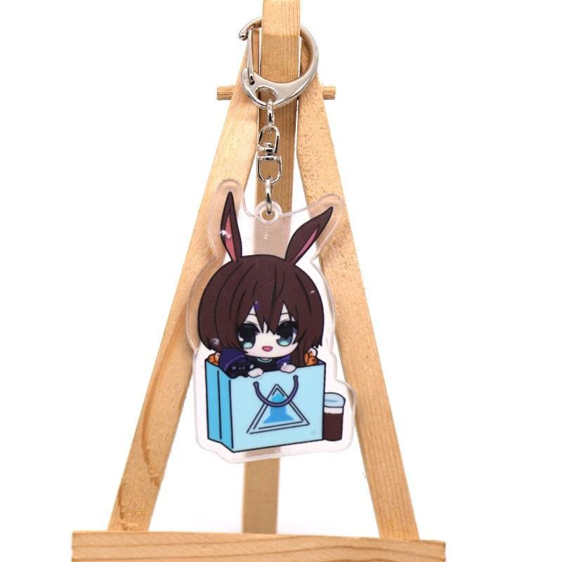 (Mica trong acrylic) Móc khóa Arknights quà tặng xinh xắn dễ thương in hình anime chibi nhiều mẫu ngồi trong túi M02