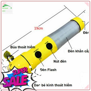Búa thoát hiểm đa năng trên oto 4 in 1