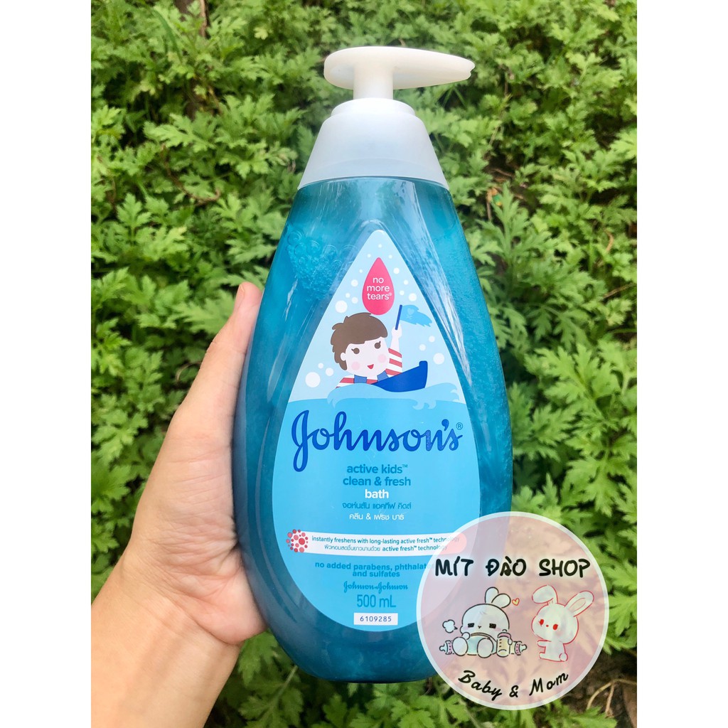 Dầu gội Johnson‘s Baby óng mượt/chắc khoẻ/thơm mát năng động 500ml