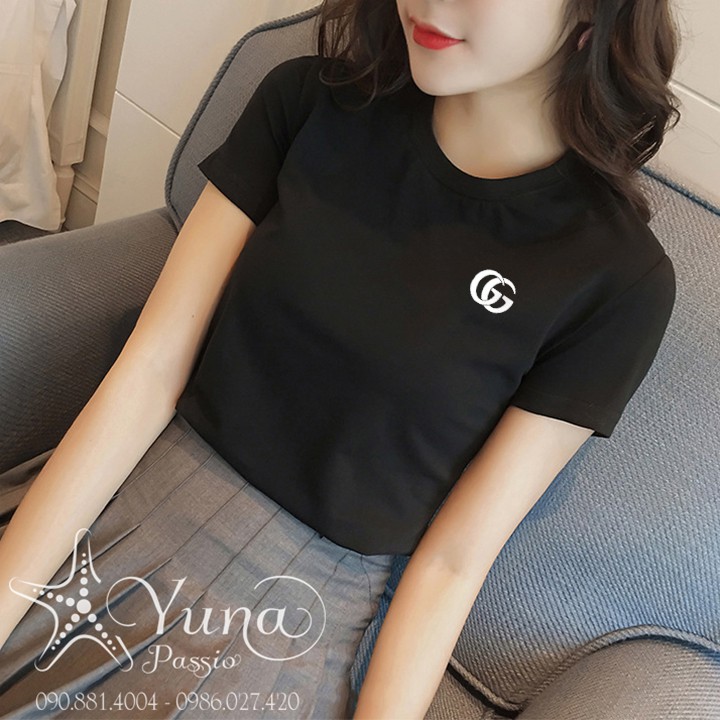 Áo Cotton Thun Thái Nhập Cao Cấp - ÁO THUN NỮ THÊU LOGO XỊN | BigBuy360 - bigbuy360.vn