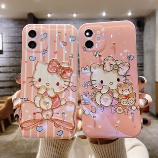 Ốp Điện Thoại Mềm Họa Tiết Hello Kitty 3D Cho iPhone 14 Pro Max 14 + 13 Pro Max 12 Pro Max 12 Mini 11 Pro Max 7 8 Plus SE 2020 Xs Max XR