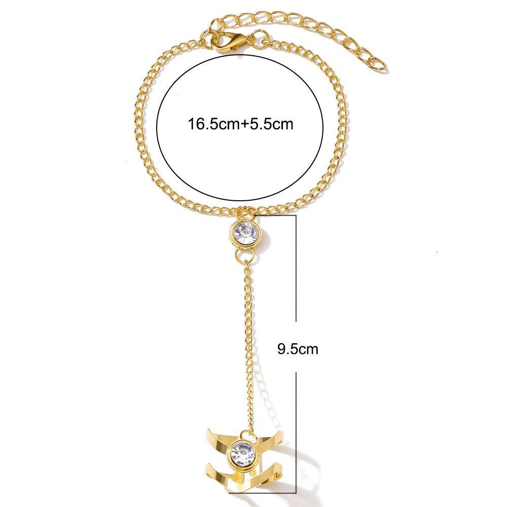 Vòng Tay Dây Xích Nhiều Lớp Có Thể Điều Chỉnh Phong Cách Bohemia Cho Nữ