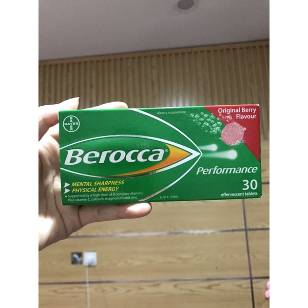 Viên sủi Berocca 15v/ống (hàng Úc)