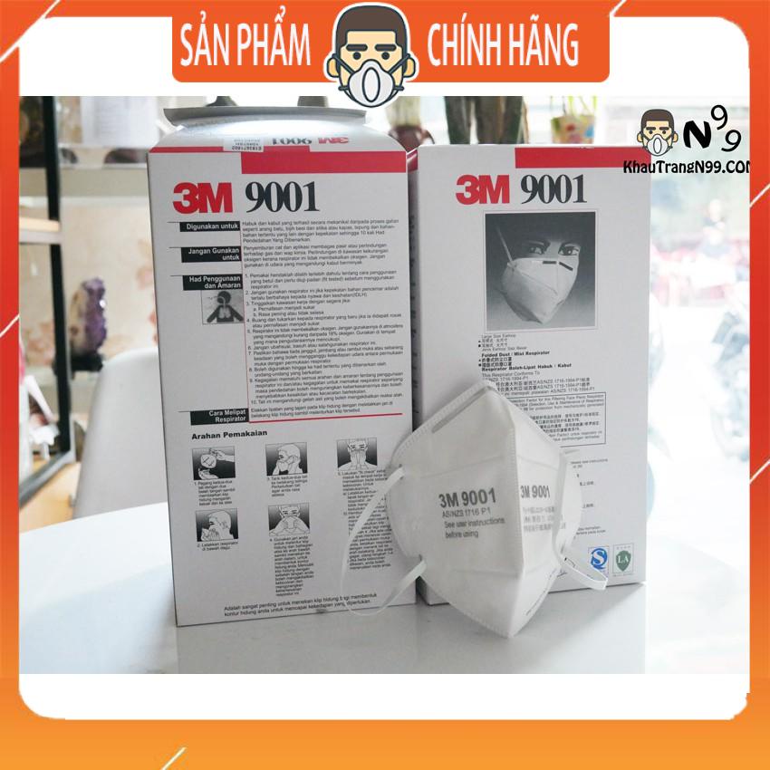Khẩu trang 3m 9001 P1 chống khói bụi mịn pm2.5 90% [CHÍNH HÃNG MỸ]