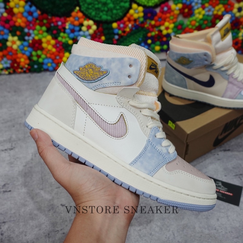 Giày Sneaker Jordan 1 Hight Zom Air CMFT “ Pink Oxfrod/ Celestine Blue” - Bản Best - Vnstoresneaker