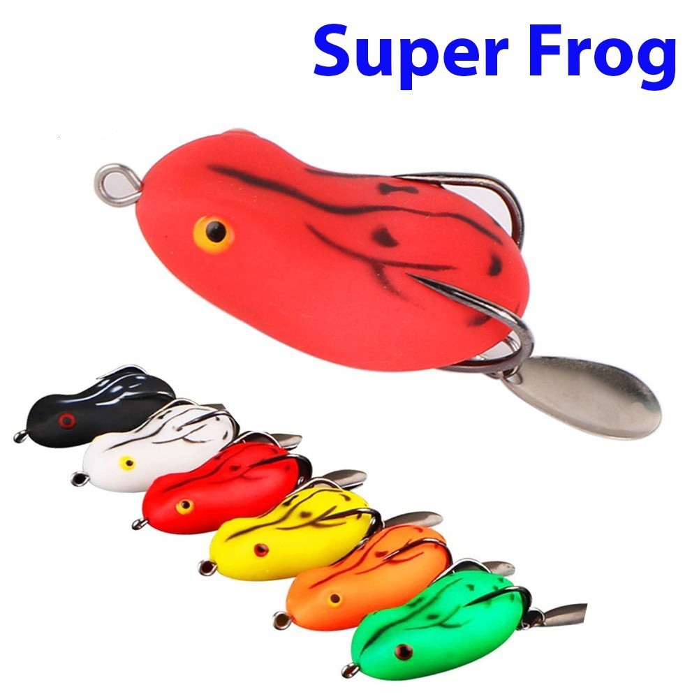 [ XẢ KHO GIÁ RẺ ] Nhái Hơi Super Frog Mồi Câu Lure Cá Lóc MG-8 ( Giao Màu Ngẫu Nhiên )