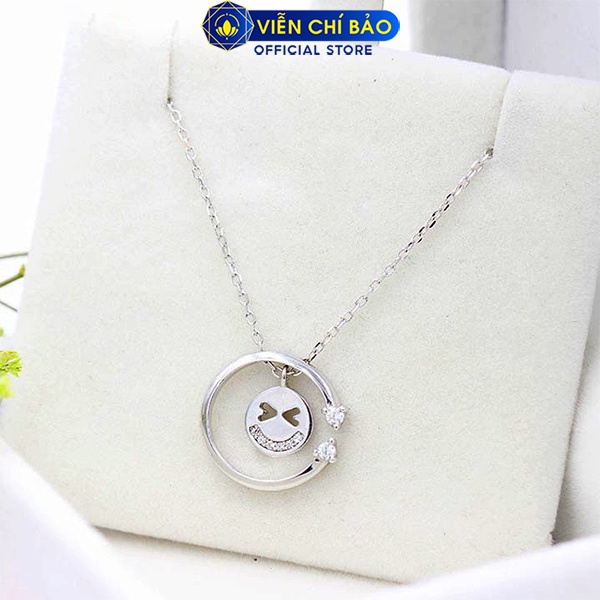 Vòng cổ bạc nữ họa tiết Icon Smile chất liệu bạc 925 thời trang phụ kiện trang sức nữ thương hiệu Viễn Chí Bảo D400050