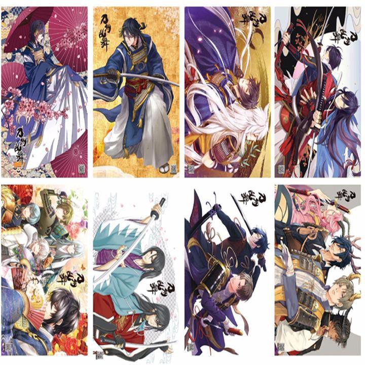 Poster Touken Ranbu Đao kiếm loạn vũ tấm tranh treo album ảnh in hình anime chibi đẹp