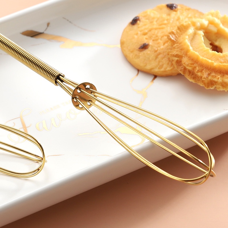 Dụng Cụ Đánh Trứng Mini Cầm Tay Bằng Thép Không Gỉ