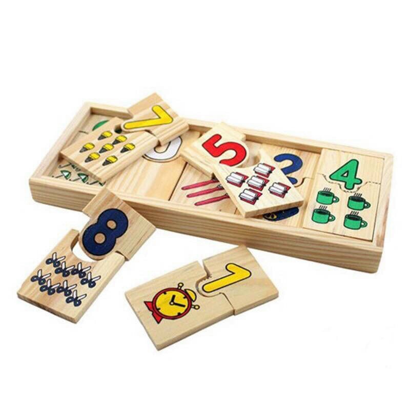 Bộ Đồ Chơi bé học số bằng gỗ - Đồ chơi thông minh cho bé