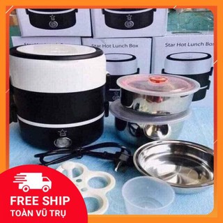 [FREESHIP] CẶP LỒNG Ủ CƠM 3 TẦNG INOX CẮM ĐIỆN- Cặp lồng giữ nhiệt
