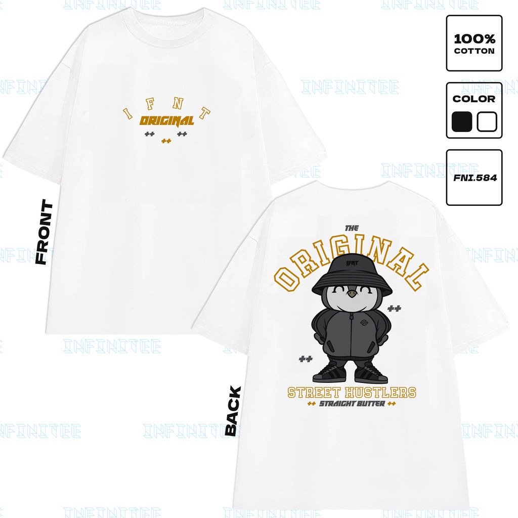 Áo thun INFINITEE Fni0584, Thun 100% Cotton - form rộng Unisex.