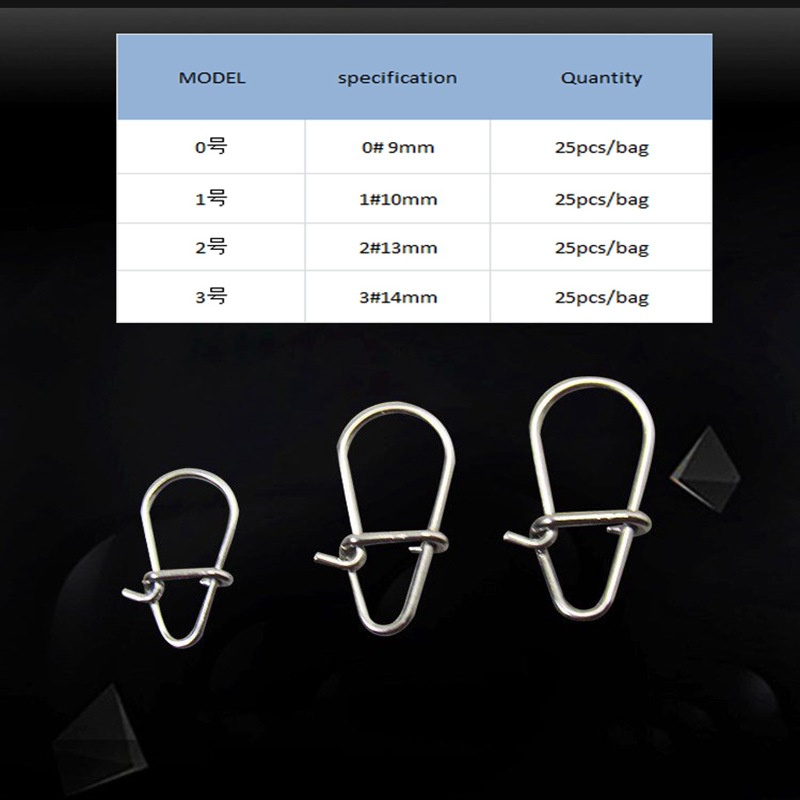 Khóa Lure Snap Siêu Cao Cấp Chính Hãng - 25 Sản Phẩm / 1 túi