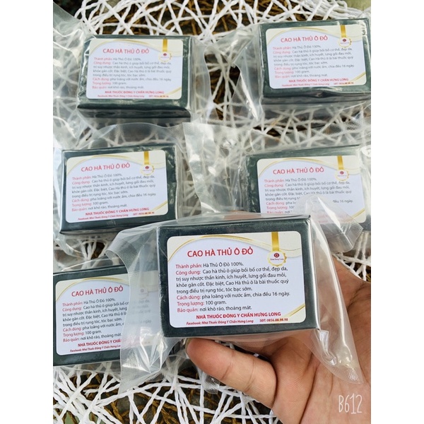 Cao Hà Thủ Ô đỏ 100g - đông y chấn hưng long