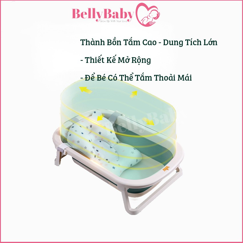[SIZE TO] Chậu Tắm Gấp Gọn Belly Baby Thông Minh Cho Bé