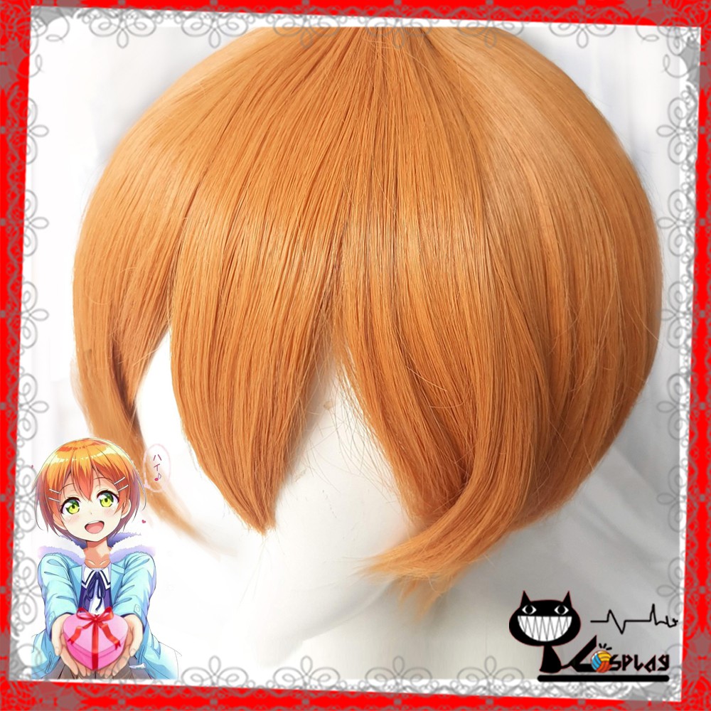 [Sẵn] Wig/Tóc giả cosplay Rin và Escanor - Love Live/Nanatsu no taizai màu cam vàng tại Miu cosplay