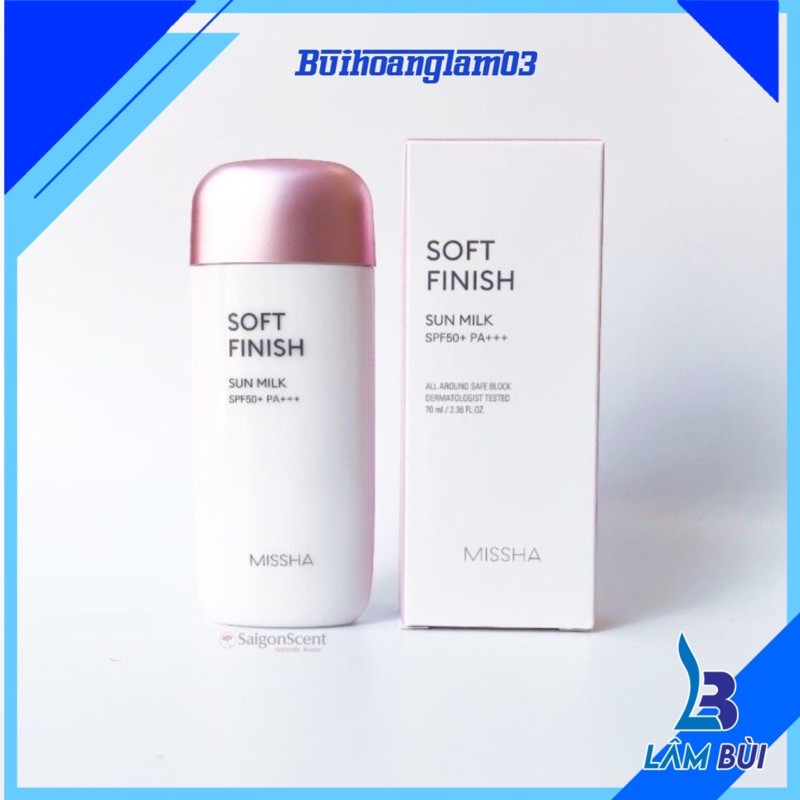 Kem chống nắng MISSHA kiềm dầu, lên tone trắng hồng tự nhiên