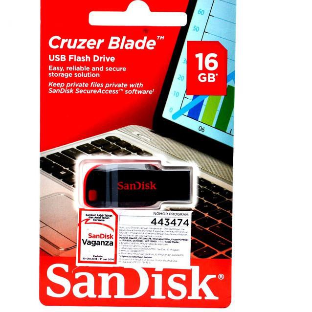 Usb Sandisk Cruzer Blade Cz50 16gb Fs