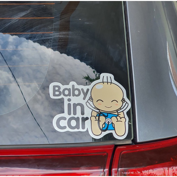 Decal Baby In Car Trang Trí Ô Tô Xe Hơi ngộ nghĩnh - decal dán trang trí ô tô BABY IN CAR