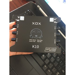 Card Âm Thanh XOX K10 2020 Phiên Bản Tiếng Anh (bảo hành 12 tháng)