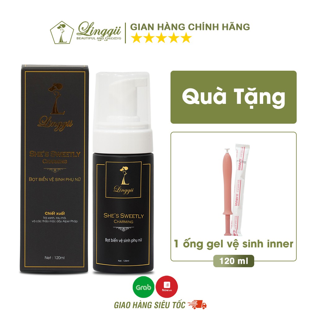 [QUÀ TẶNG] Dung dịch vệ sinh phụ nữ LINGGII Làm Hồng Và Se Khít Hương Thơm Ngọt Ngào Quyến Rũ 120ml