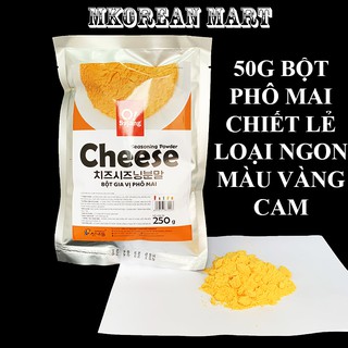 50G BỘT PHÔ MAI LẮC LOẠI NGON MÀU VANG CAM