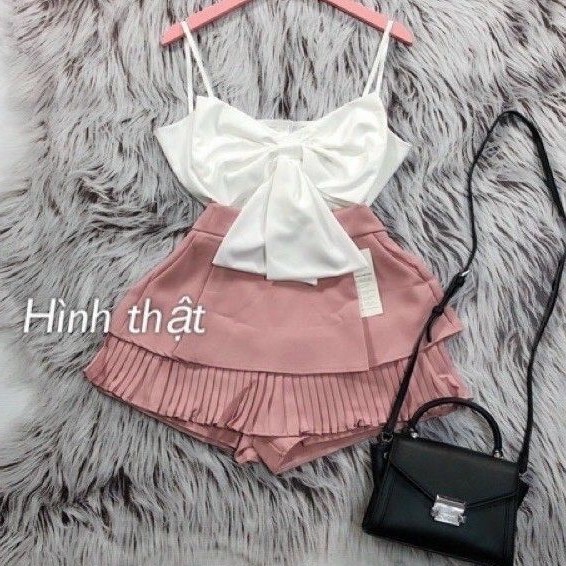 [Mã FASHIONGREEN44 giảm 10K đơn 50K] Chân Váy Tầng Xếp Ly Trong Có Quần - C&B | BigBuy360 - bigbuy360.vn