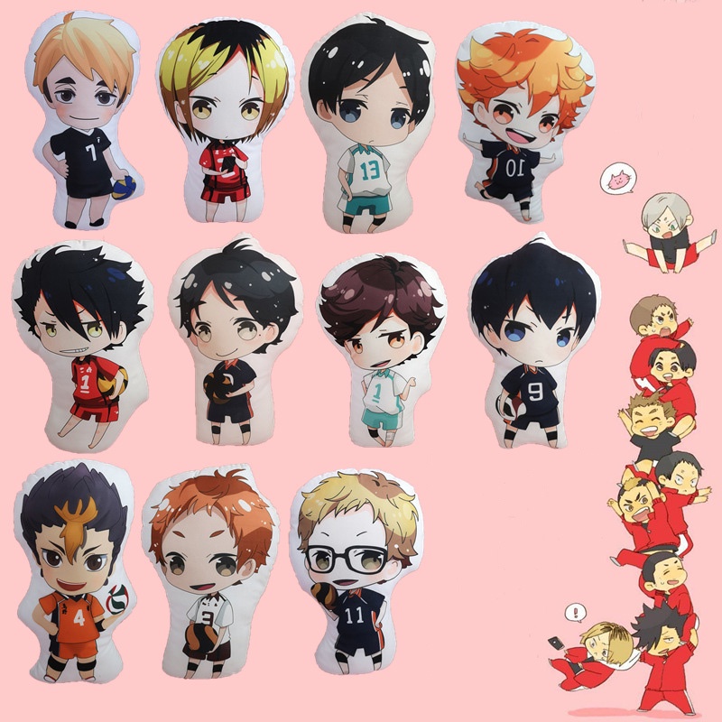 10cm Haikyuu plush toy keychain Móc Khóa Bóng Chuyền Nhồi Bông Juvenile Độc Đáo