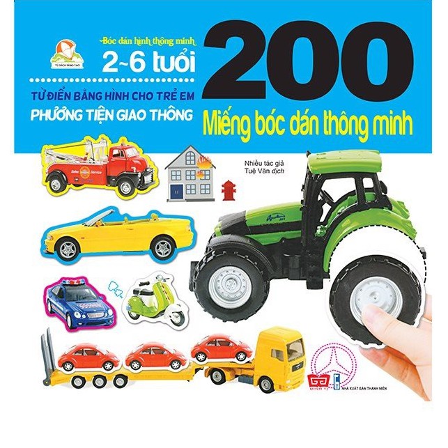 SÁCH - 200 miếng bóc dán thông minh: Phương tiện giao thông