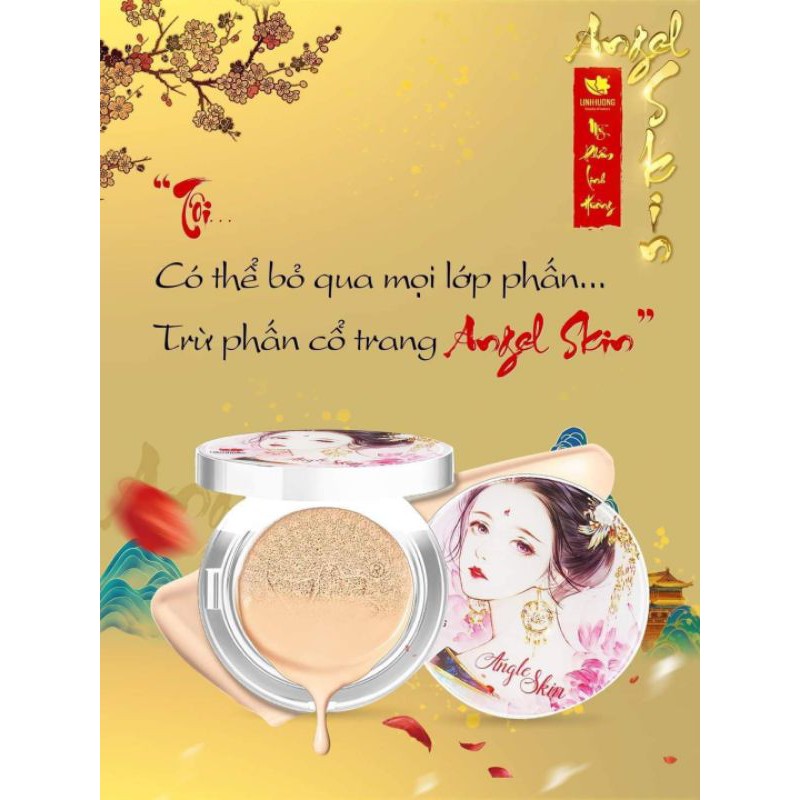 PHẤN TƯƠI LINH HƯƠNG MAKEUP LÀM ĐẸP DA HOÀN HẢO, KIỀM DẦU, KHÁNG NƯỚC, DƯỠNG DA VÀ CHỐNG NẮNG BẢO VỆ DA ,LƯU TONE TẬN 8H