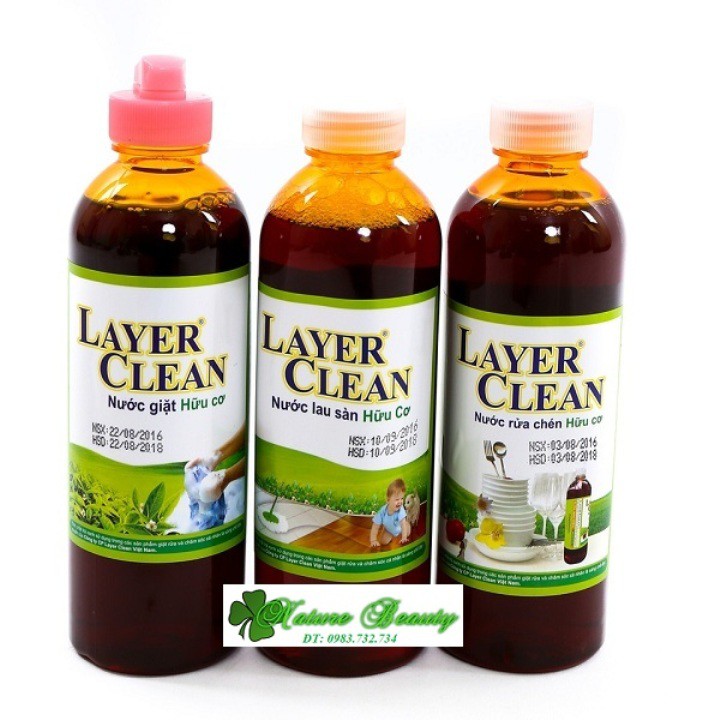 Nước lau sàn hữu cơ Layer Clean 300ml