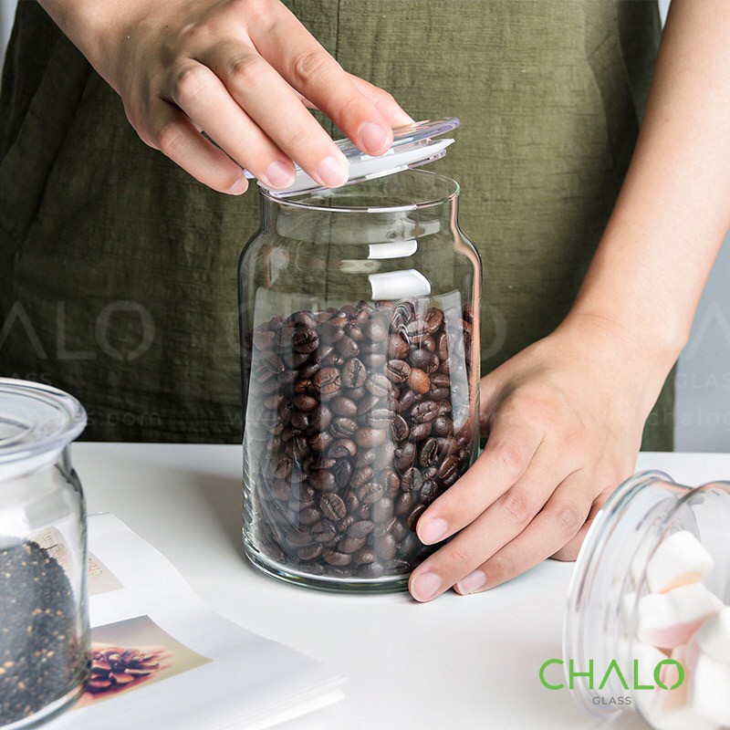 [Chính hãng] Hũ thủy tinh Libbey Classic nắp nhựa 500-750-1000ml