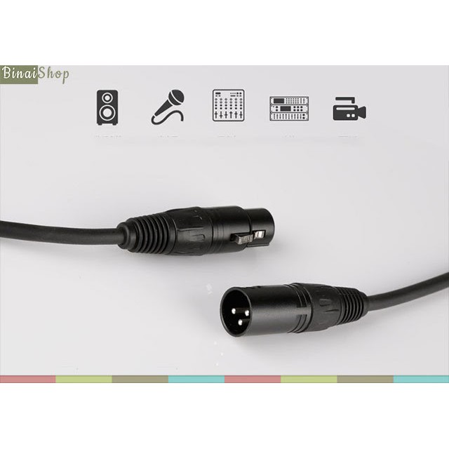 [Mã ELHACE giảm 4% đơn 300K] Cáp micro XLR-XLR Soundking B07