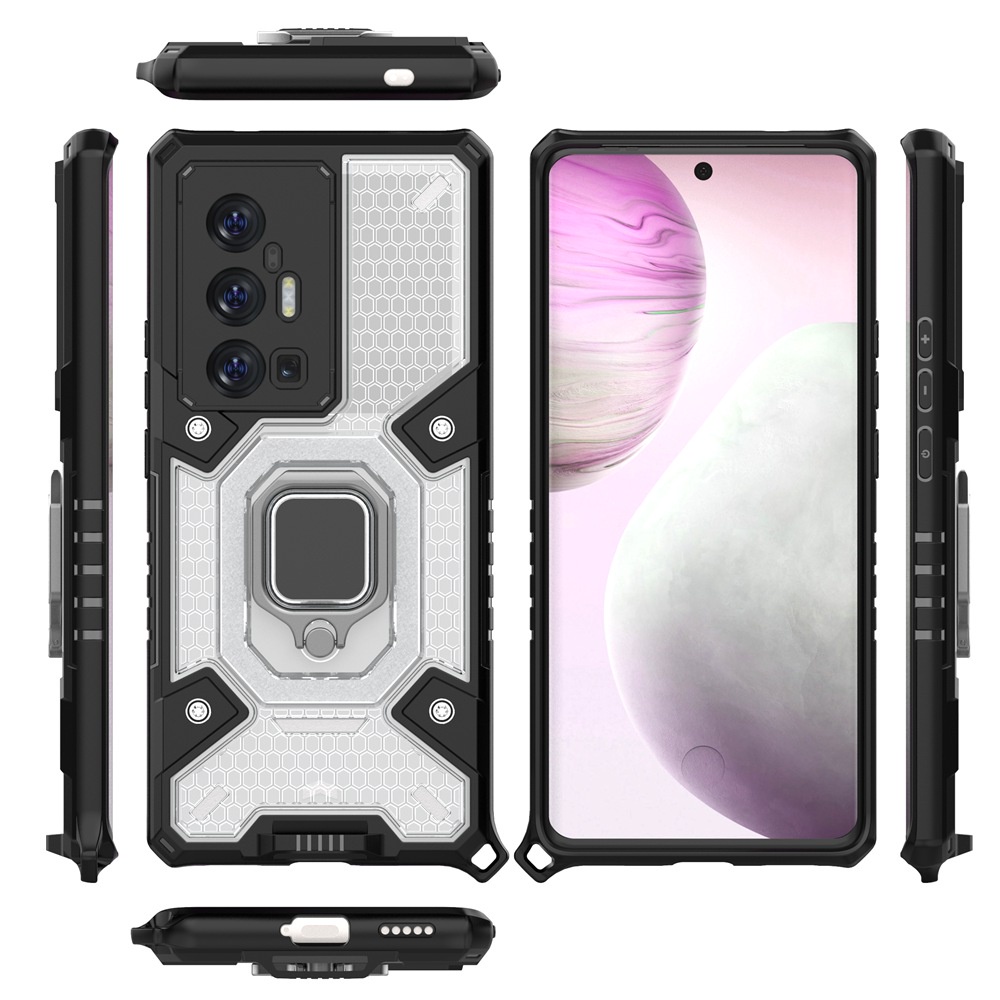 Ốp Điện Thoại PC Cứng + TPU Mềm Tản Nhiệt Kèm Giá Đỡ Nhẫn Chống Sốc Cho Vivo X70 Pro Plus Vivo X70