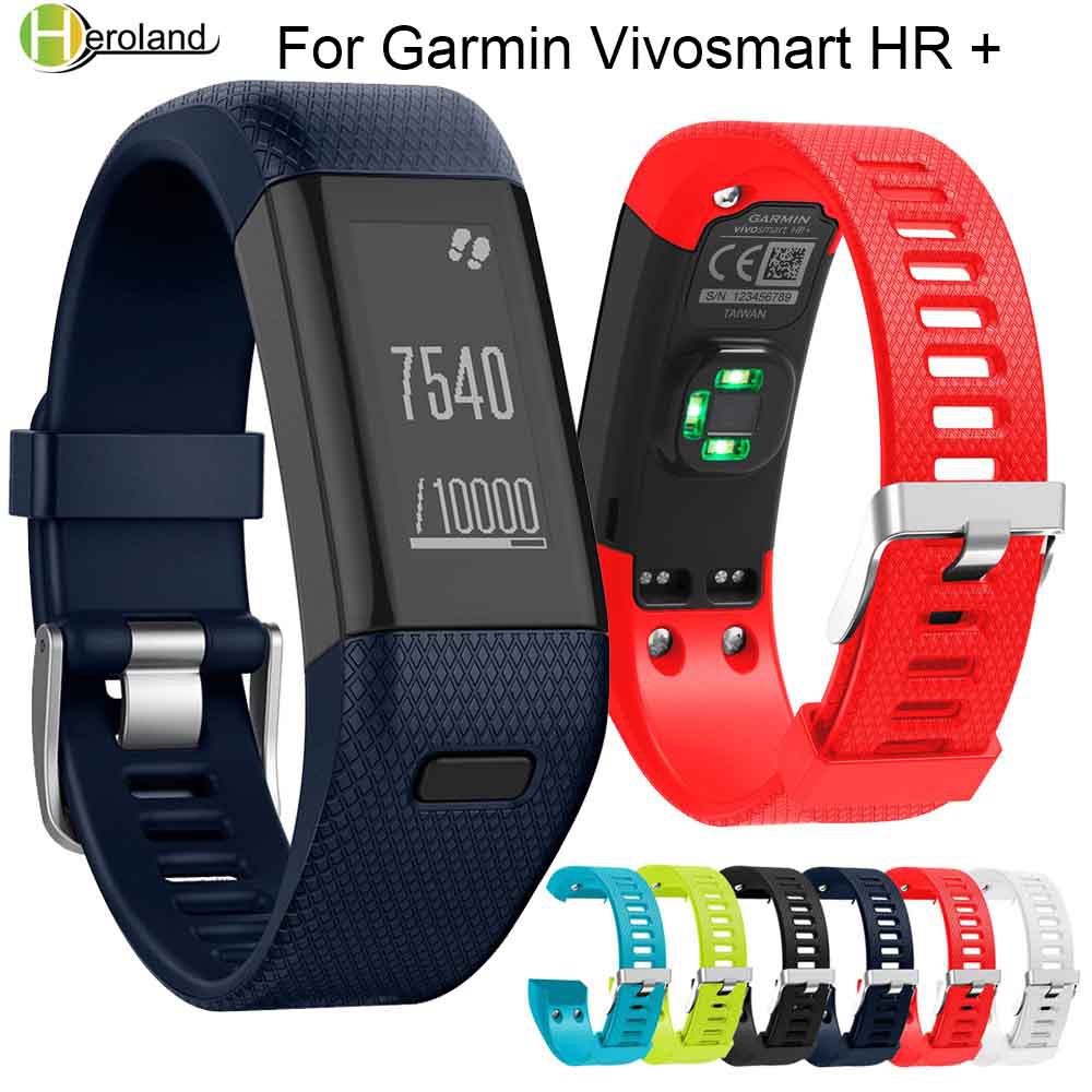 Dây silicon thay thế cho đồng hồ Garmin vivosmart HR plus HR +