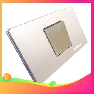 Mặt 1 công tắc đa chiều titan gold size m