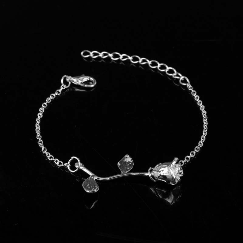 Beauty And The Beast Rose Flower Women Bracelet