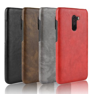For Xiaomi Pocophone F1 Case Hard PC PU Leather Phone Case For Xiaomi Poco F1