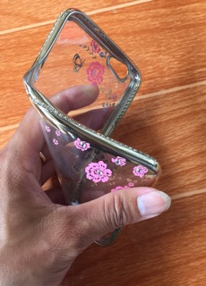 Ốp Oppo A39 hoa văn đính đá