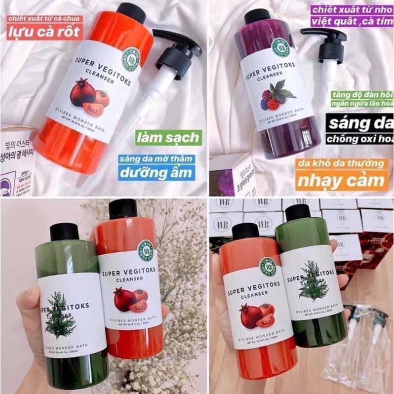 Sữa rửa mặt Super Vegitoks Cleanser