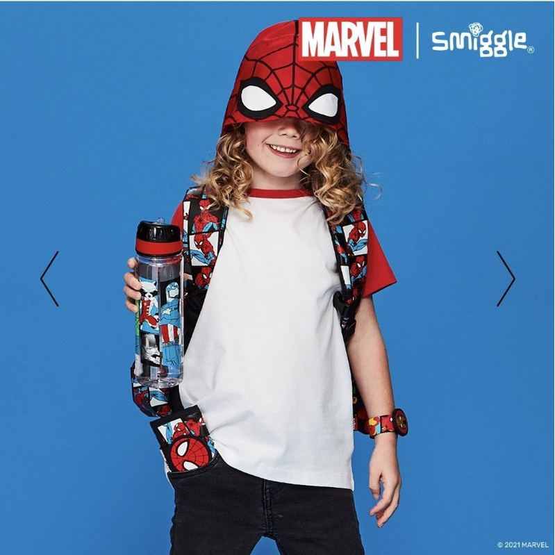 BALO SMIGGLE CHÍNH HÃNG SPIDERMAN KT 27X36CM
