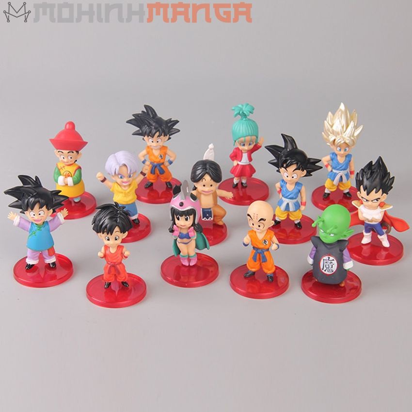 [CÓ QUÀ] Mô hình Dragon Ball 7 Viên Ngọc Rồng Son Goku Gohan Trunk Krillin Chichi Ốc Tiêu Dende Bulma Vegeta SuperSaiyan