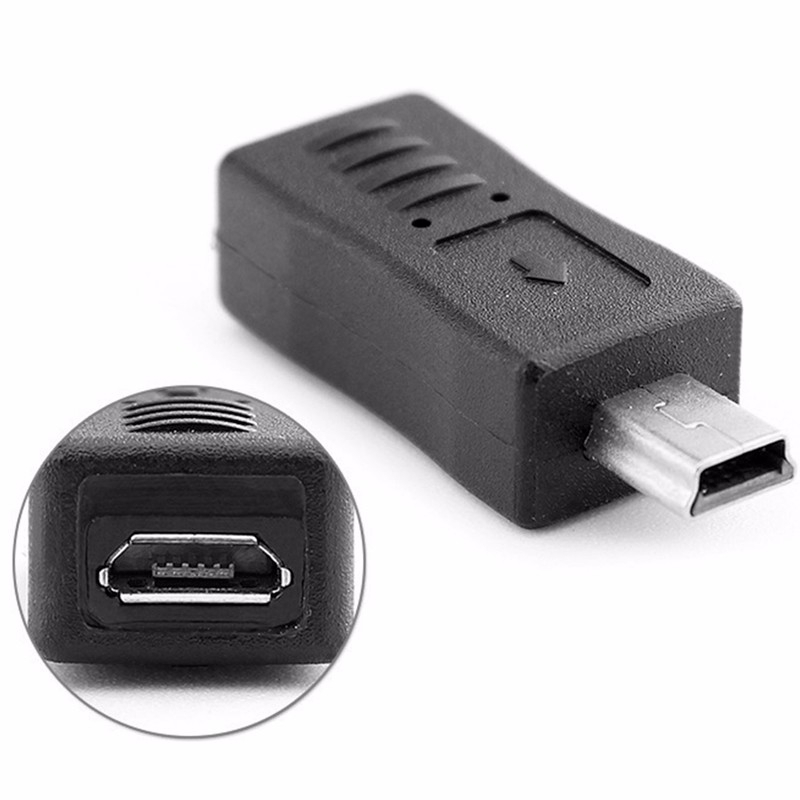 Thiết bị chuyển đổi Micro USB âm sang Mini USB dương