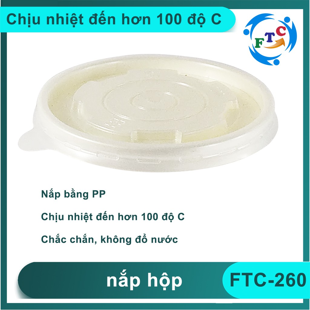 Hộp Tô Giấy Thực Phẩm FTC 🥗 260ML Chất Liệu Giấy Cao Cấp Dùng 1 Lần