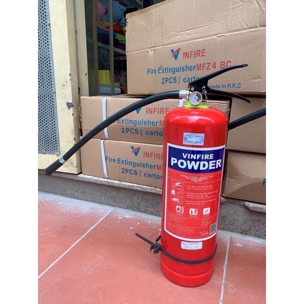 Bình Cầu Chữa Cháy Bột MFZ8 BC 8Kg Vinfire Thiết Bị Phòng Cháy Chữa Cháy