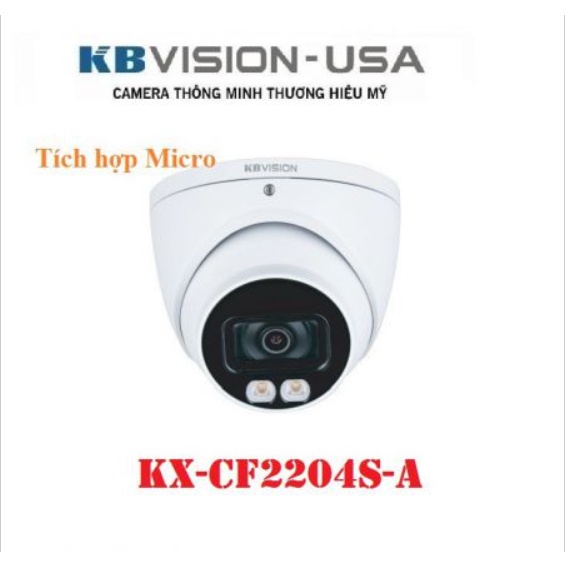 Camera Quan Sát KBVISION KX-CF2204S-A 2.0 Megapixel Full Color 4in1 Dome