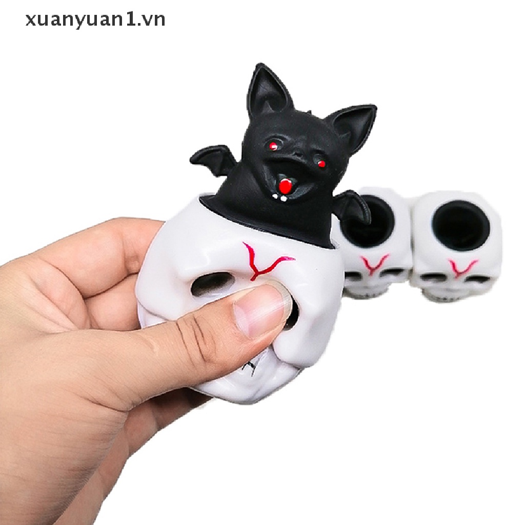 Ly Cao Su Hình Đầu Lâu Dơi Vui Nhộn Trang Trí Tiệc Halloween