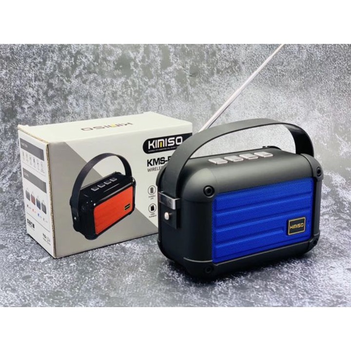 Loa bluetooth Kimiso E98, thiết kế mới, nghe radio dễ dàng hơn với sự hỗ trợ anten thu sóng