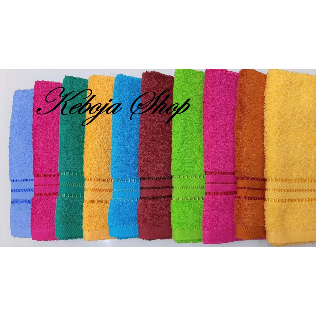 Khăn tắm, khăn cotton 10 màu siêu mềm mịn 40cm x 80cm KB09